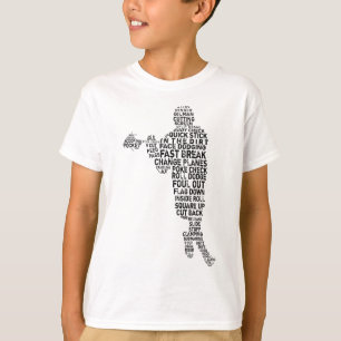 Camiseta de la tipografía del jugador de LaCrosse