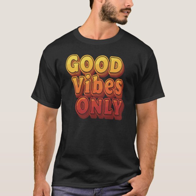 Camiseta de la tipografía retro sólo para buenas v (Anverso)