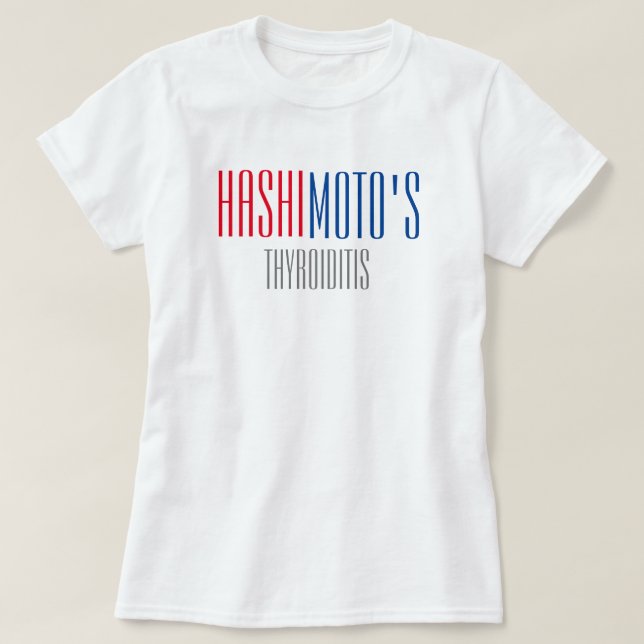 Camiseta de la tiroiditis de Hashimoto (Diseño del anverso)