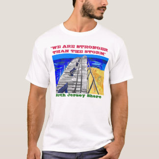 Camiseta de la tormenta del paseo marítimo de la