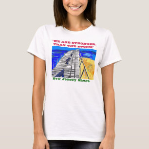Camiseta de la tormenta del paseo marítimo de la