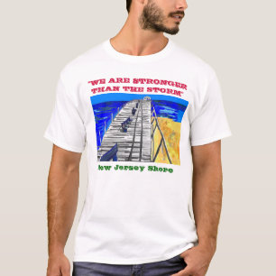 Camiseta de la tormenta del paseo marítimo de la