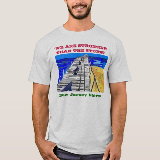 Camiseta de la tormenta del paseo marítimo de la (Anverso)