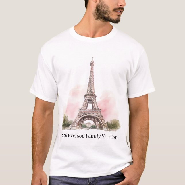 Camiseta de la Torre Eiffel de París (Anverso)