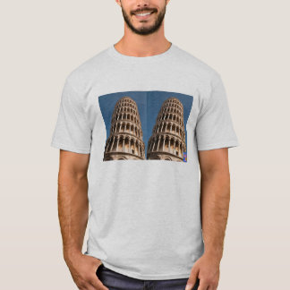 Camiseta de la torre inclinada