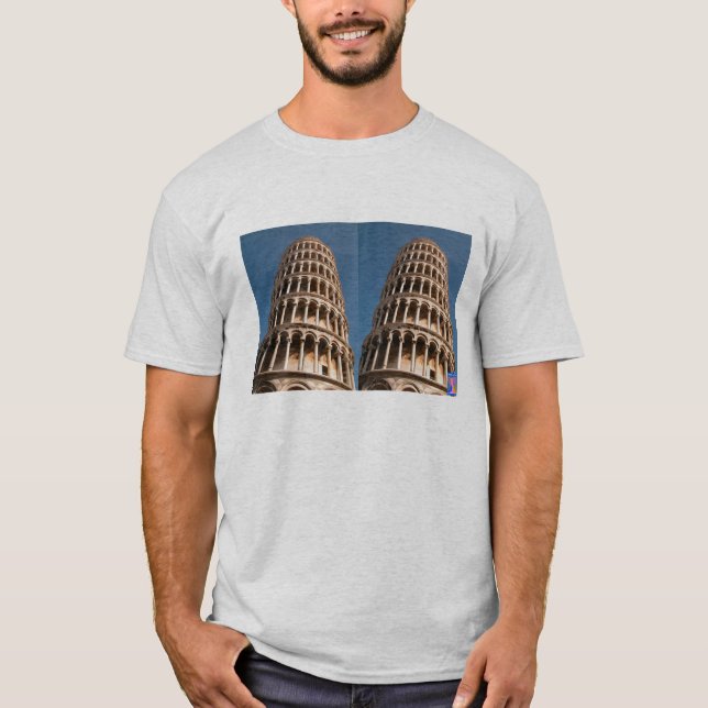 Camiseta de la torre inclinada (Anverso)