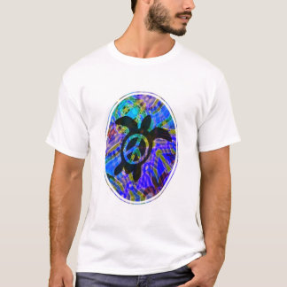 Camiseta de la tortuga de la paz