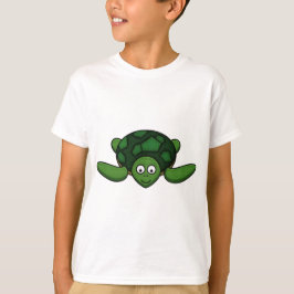 Camiseta de la tortuga del dibujo animado de los