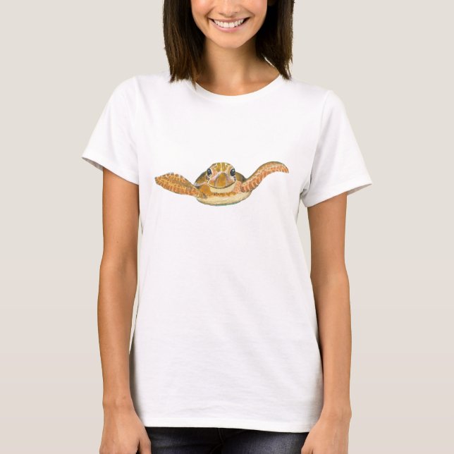 Camiseta de la tortuga marina madre (Anverso)