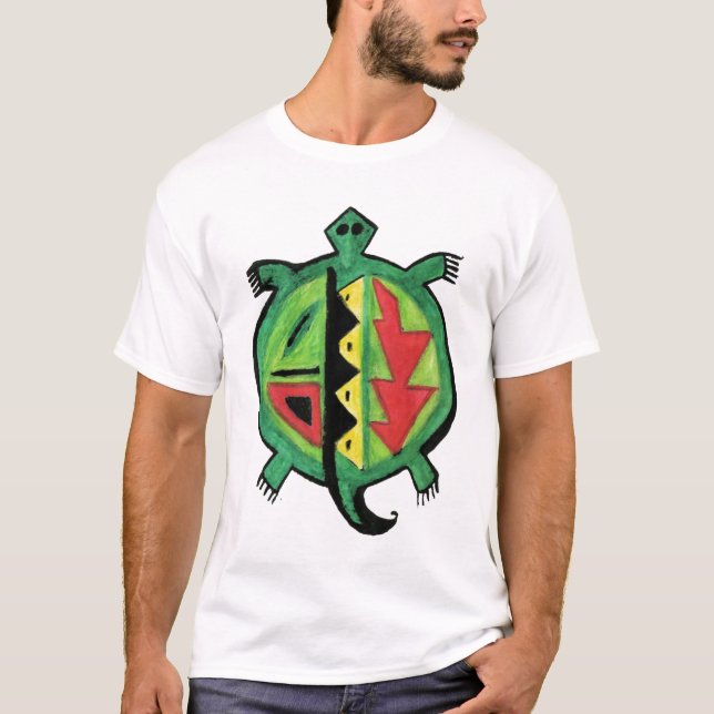 Camiseta de la tortuga verde (Anverso)