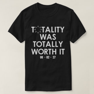 Camiseta de la totalidad del eclipse solar total d
