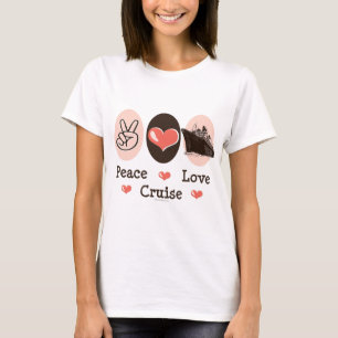 Camiseta de la travesía del amor de la paz