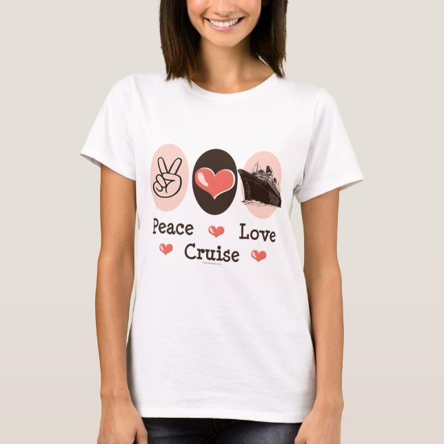 Camiseta de la travesía del amor de la paz (Anverso)