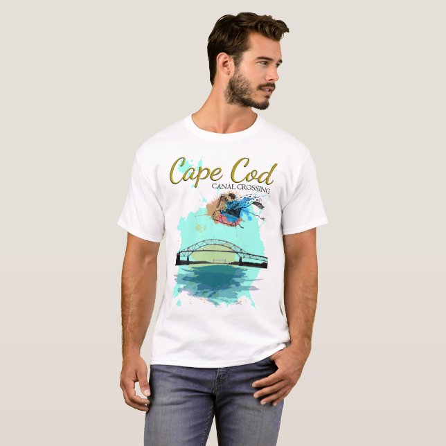 Camiseta de la travesía del canal de Cape Cod (Anverso completo)