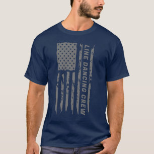 Camiseta de la tripulación bailando en la línea de