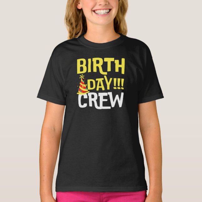 Camiseta de la tripulación de cumpleaños (Anverso)