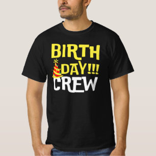 Camiseta de la tripulación de cumpleaños