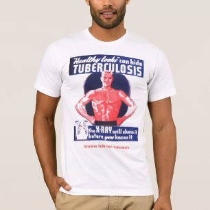Camiseta de la tuberculosis de los sellos del