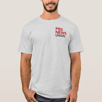 Camiseta de la unión de PBS NewsHour con logotipo