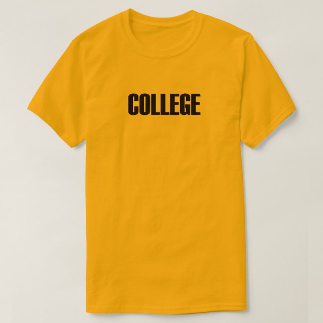 Camiseta de la universidad (Diseño del anverso)