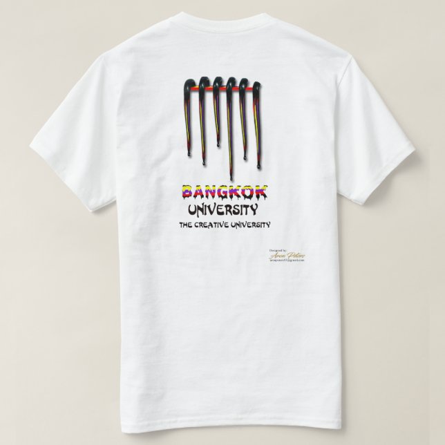 Camiseta de la universidad de Bangkok (Reverso del diseño)