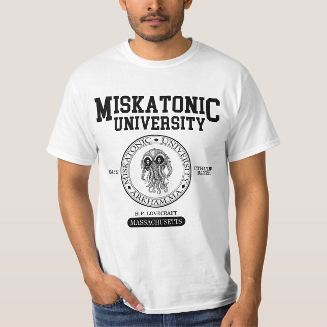 Camiseta de la universidad de Miskatonic (Anverso)