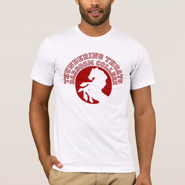 Camiseta de la universidad de Thoats que truena (Anverso)
