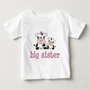 Camiseta de la vaca de la hermana grande