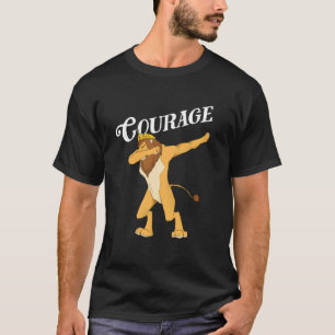Camiseta de la valentía del león cobarde de Oz div