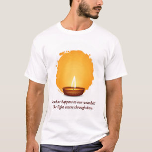Camiseta de la Vela de Luz Sanadora   Cita Inspira