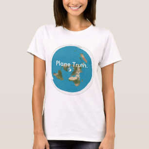 Camiseta de la "verdad plana" para las mujeres