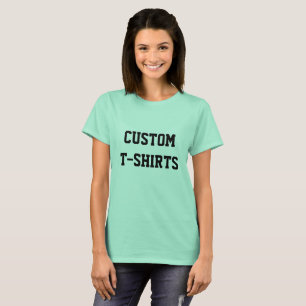 Camiseta de la VERDE MENTA de las mujeres