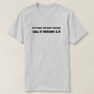 Camiseta de la versión 1,0
