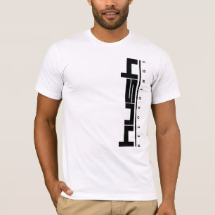 Camiseta de la vertical del logotipo del silencio
