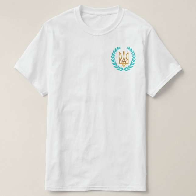 Camiseta de la victoria de Ucrania con corona de l (Diseño del anverso)