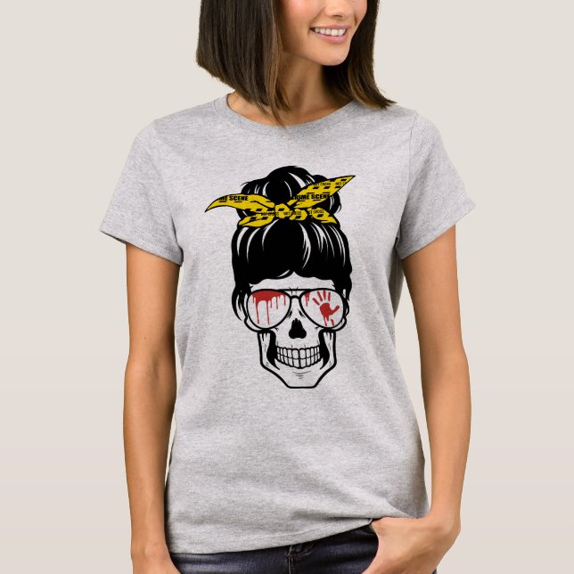 Camiseta de la vida de mamá del verdadero crimen (Anverso)