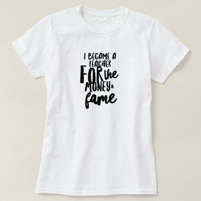 Camiseta de la vida de un maestro (Diseño del anverso)