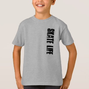 Camiseta de la vida del patín de los niños