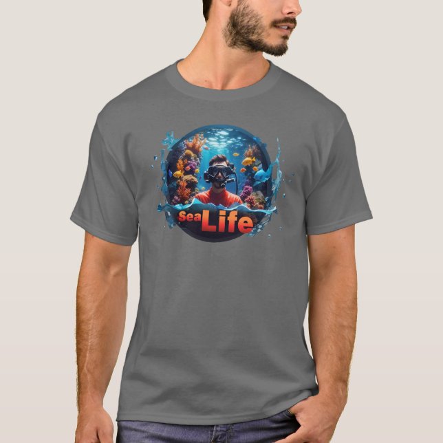 Camiseta de la vida marina (Anverso)
