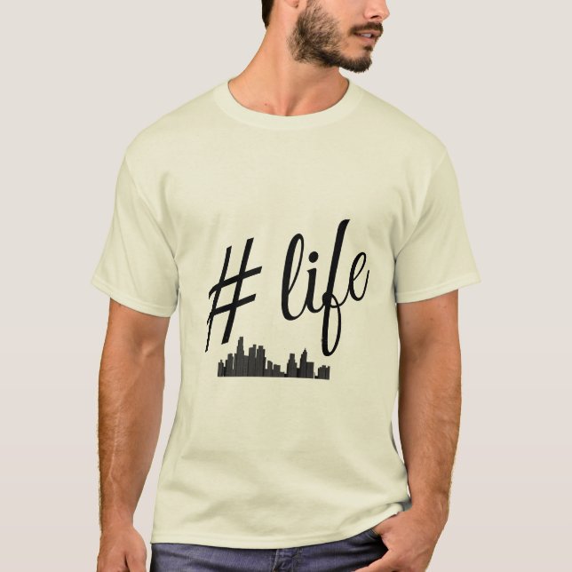 camiseta de la vida para los amantes de la vida en (Anverso)