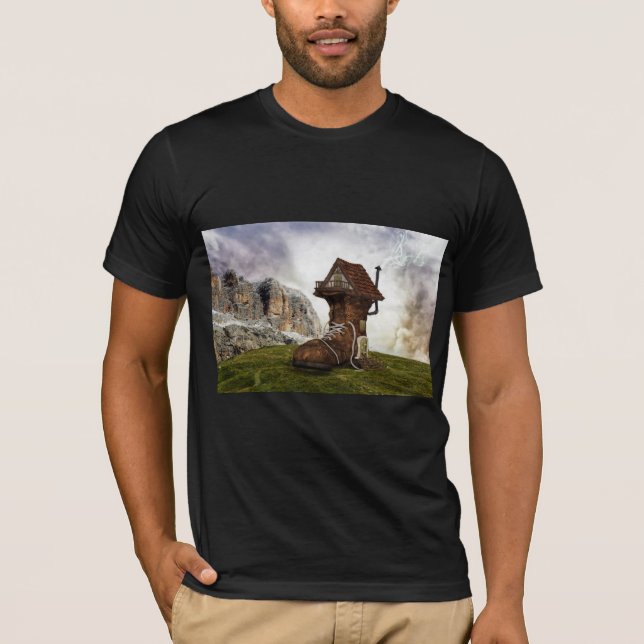 camiseta de la vieja casa de zapatos (Anverso)