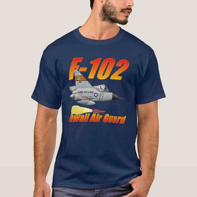 Camiseta de la vigilancia aérea de F102 Hawaii (Anverso)