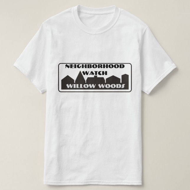 Camiseta de la vigilancia vecinal (Diseño del anverso)