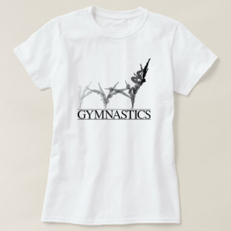Camiseta de la voltereta sobre las manos
