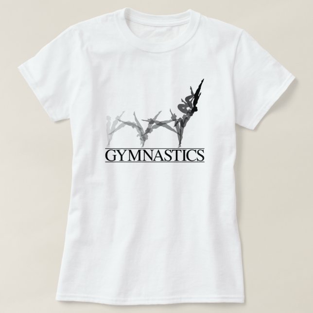 Camiseta de la voltereta sobre las manos (Diseño del anverso)