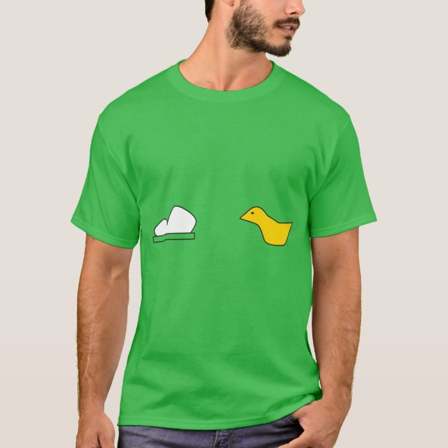 Camiseta de la vuelta del dibujo animado de (Anverso)