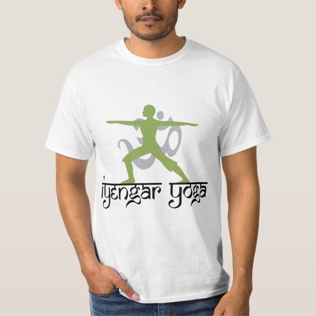 Camiseta de la yoga de Iyengar de la actitud del (Anverso)
