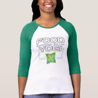 Camiseta de la yoga de la comida