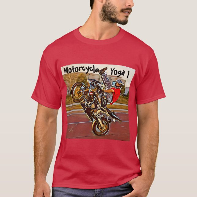 Camiseta de la yoga de la motocicleta (Anverso)