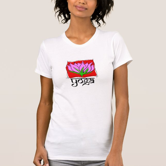 Camiseta de la yoga de Lotus (Anverso)